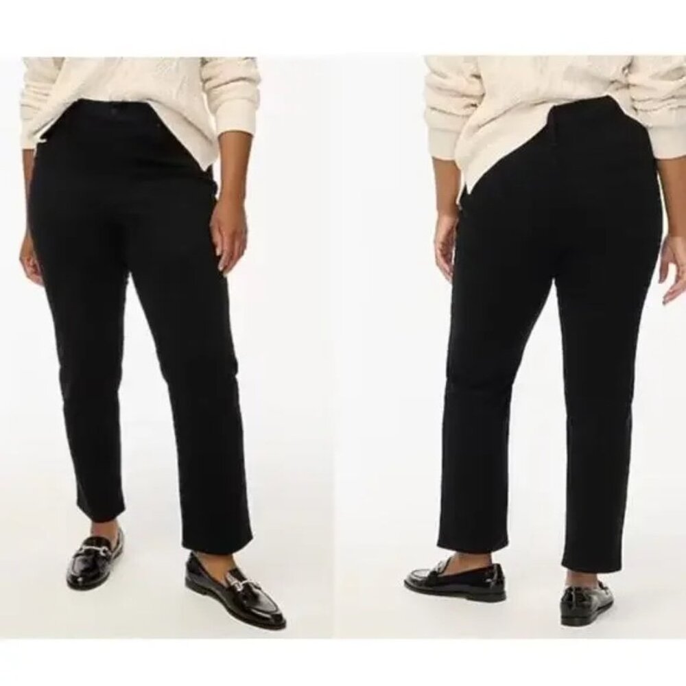 J. Crew Factory Jeans‎ Womens Sz 33 Essential Straight Leg All-Day Stretch Black